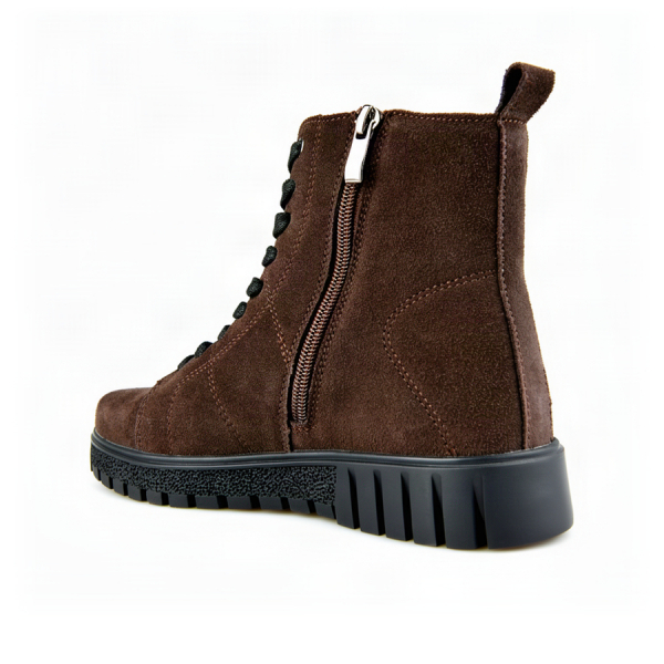 lady's boots genuin leather brown 0163067