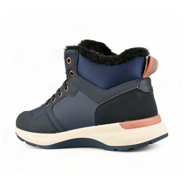 men's boots synthetic leather/textile dark blue 0162606