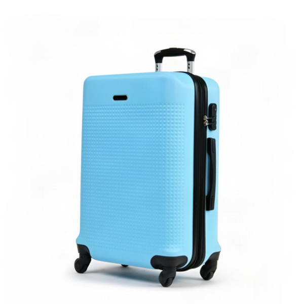 medium suitcase ABS plastic blue 0163694