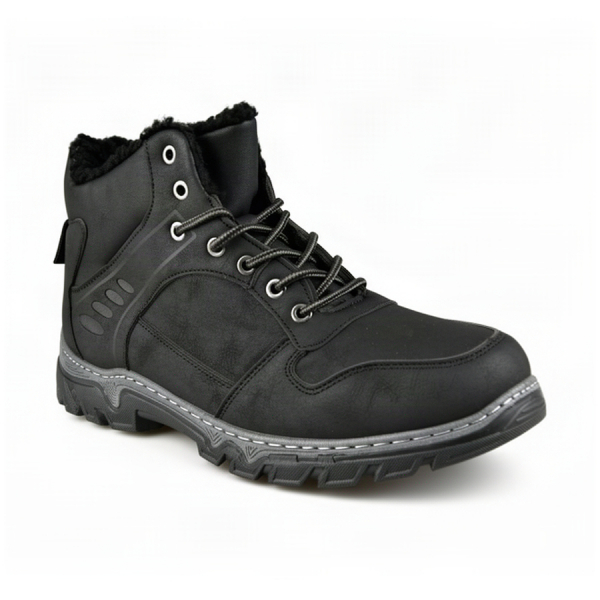 men's boots synthetic leather black 0162638