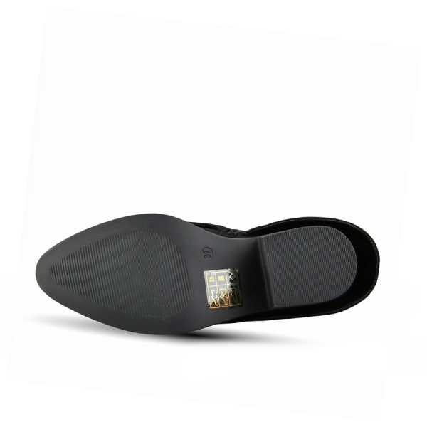 lady's high boots textiles black 0162837