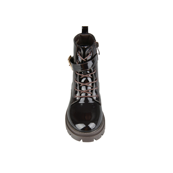 kids boots synthetic leather dark brown 0162540