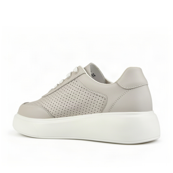 lady's shoes genuin leather grey 0164121