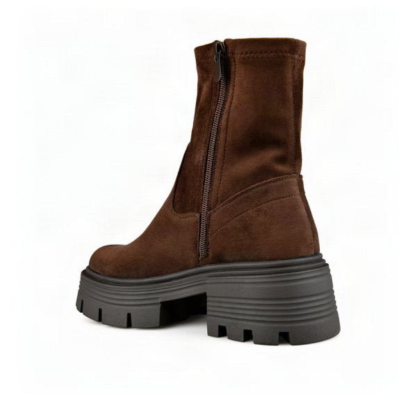lady's boots textile brown 0162412