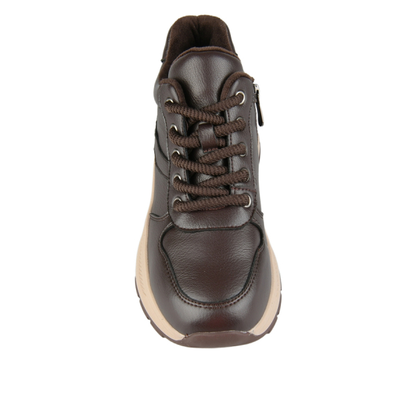 lady's boots genuin leather dark brown 0162869