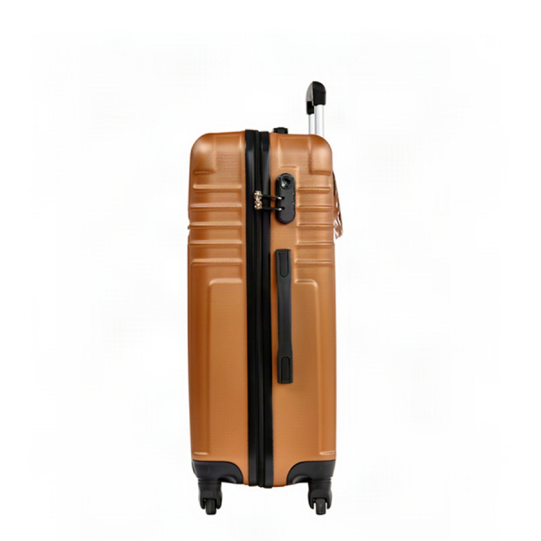 medium suitcase ABS plastic brown 0163682