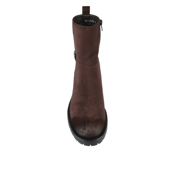 lady's boots textile brown 0162909