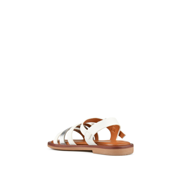 kids sandals eko leather white 0153534