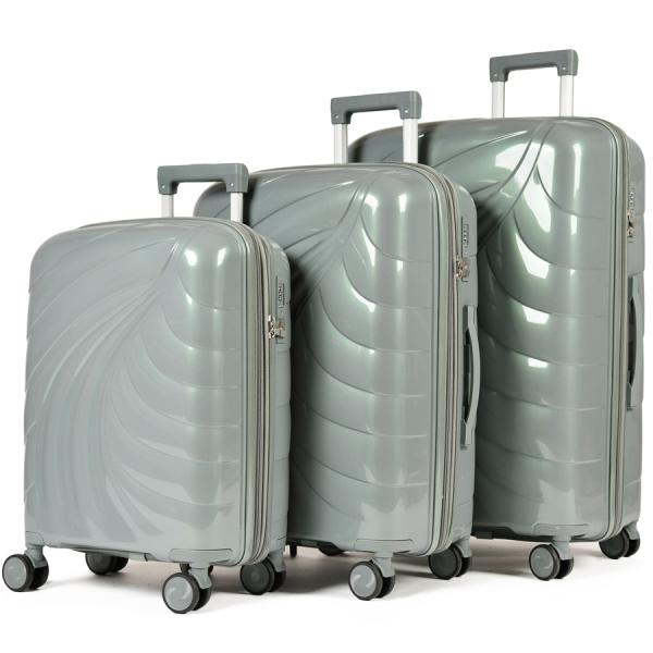 medium suitcase polypropylene dark gray 0161599