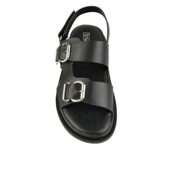 lady's sandals synthetic leather black 0161176