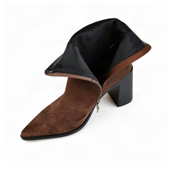 lady's boots textile brown 0162107