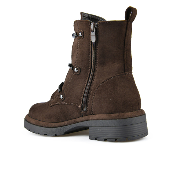 lady's boots textile brown 0162442