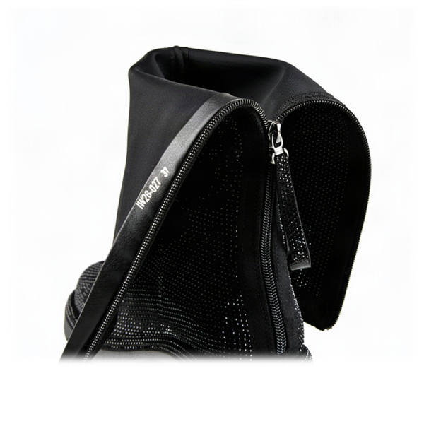 lady's high boots textile black 0162444