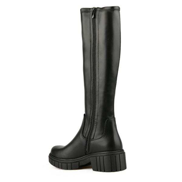 lady's high boots synthetic leather black 0162033