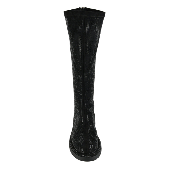 lady's high boots textile black 0162444