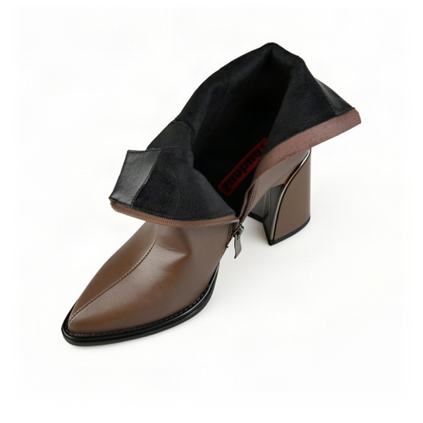 lady's boots synthetic leather brown 0162113