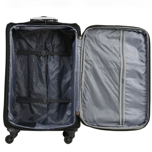 big suitcase textile black 0163725