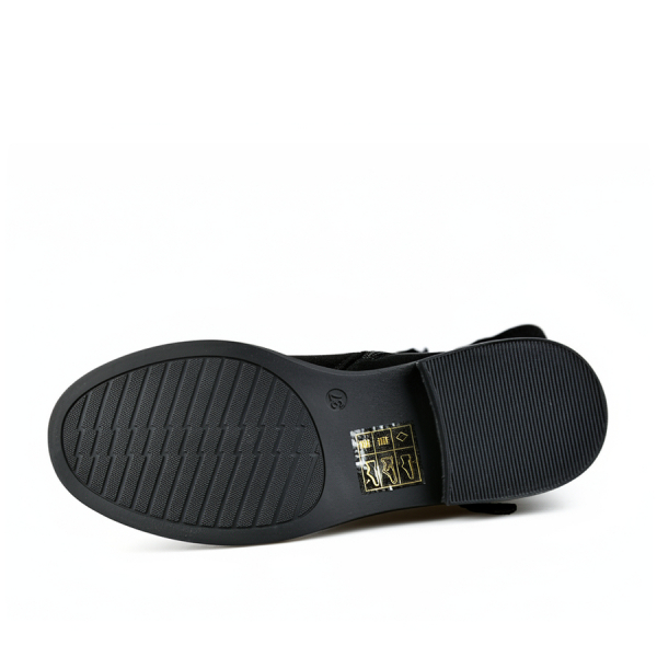 lady's high boots textiles black 0162799