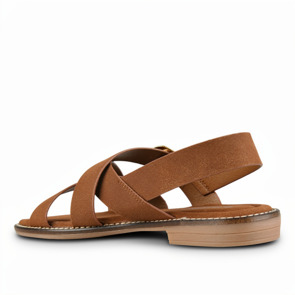 lady's sandals textiles brown 0161160