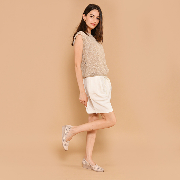 lady's shoes eko leather beige 0160508