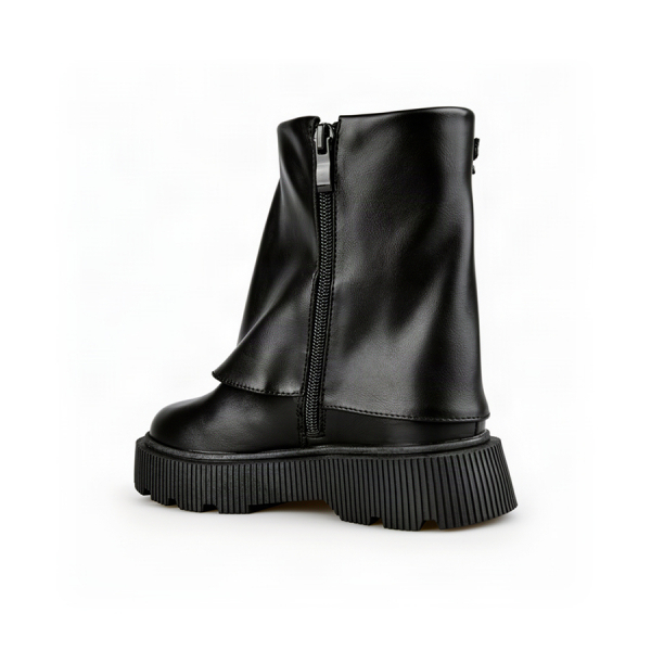 kids boots synthetic leather black 0162547