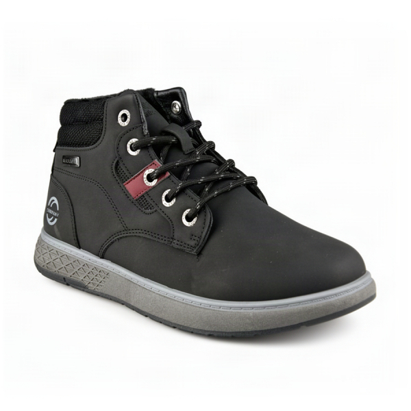 men's boots synthetic leather/textile black 0162608