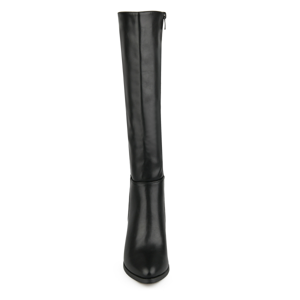 lady's high boots synthetic leather black 0162028