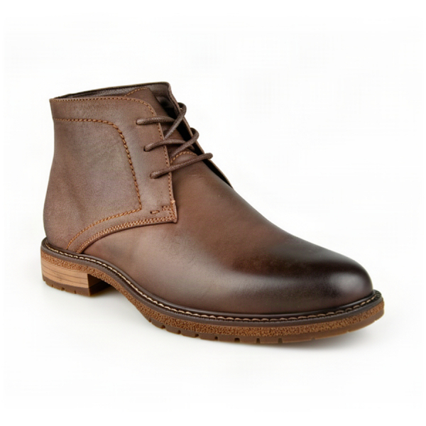 men's boots genuin leather dark brown 0162955