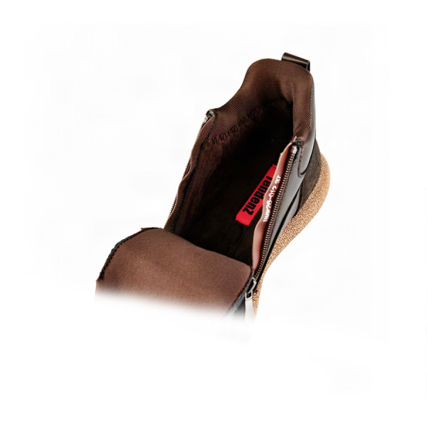 lady's boots genuin leather dark brown 0162863