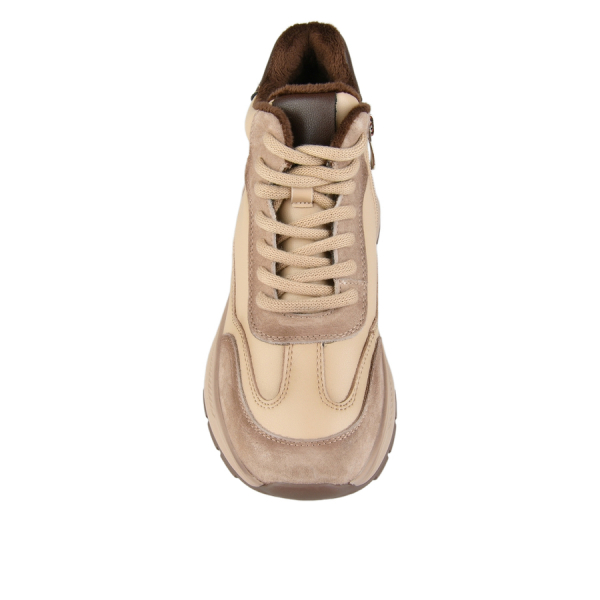 lady's boots genuin leather beige 0162866