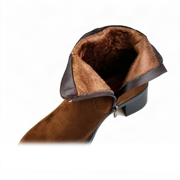lady's boots textile brown 0162517
