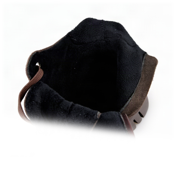 lady's boots genuin leather dark brown 0163416