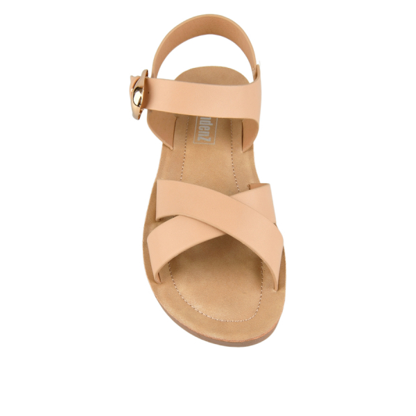 lady's sandals synthetic leather beige 0161343