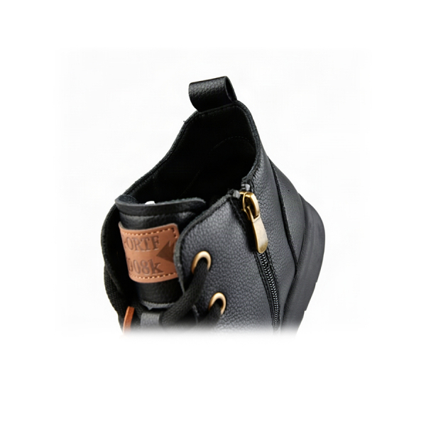 lady's boots genuin leather black 0162856