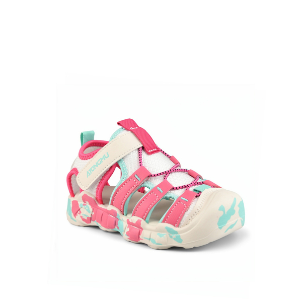 kids sandals eco leather/textile white/pink 0161792