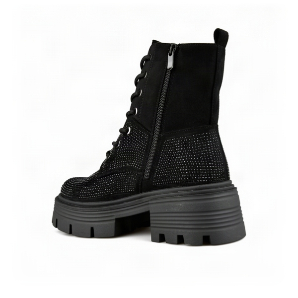 lady's boots textile black 0162415