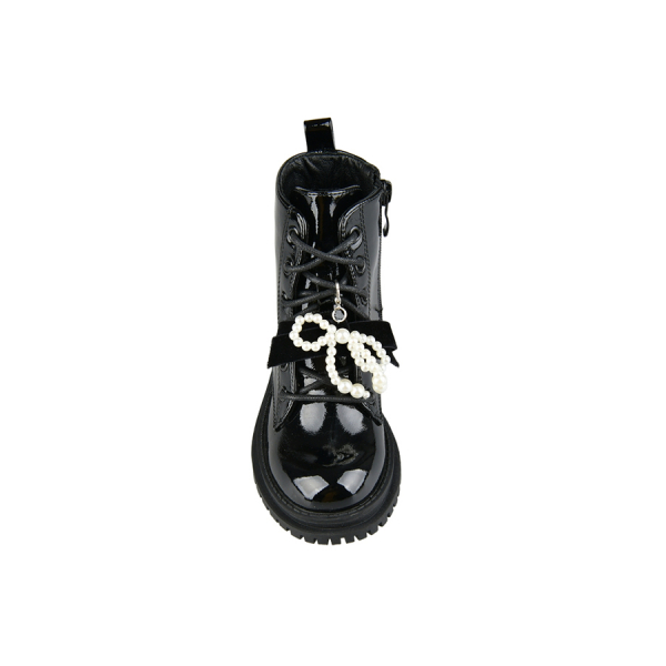 kids boots synthetic leather black 0162553
