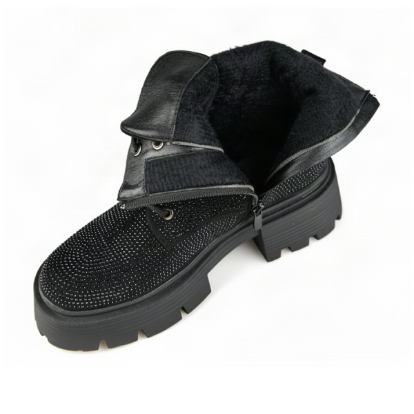 lady's boots textile black 0162415
