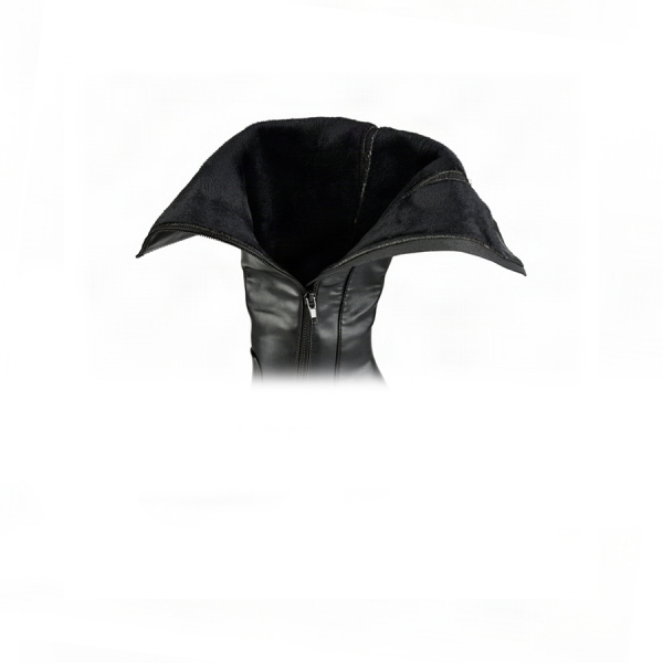lady's high boots synthetic leather/textile black 0162918