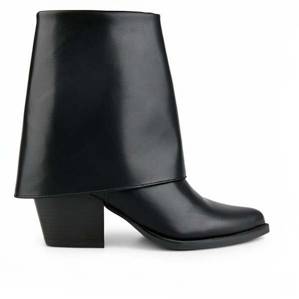 lady's boots synthetic leather black