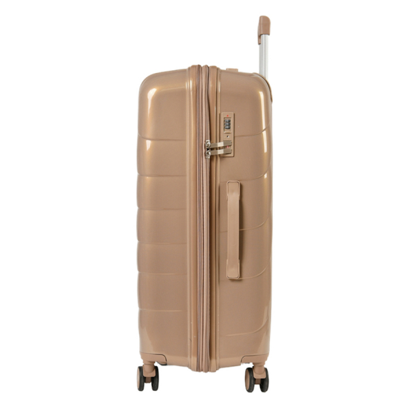 big suitcase polypropylene light brown 0161597