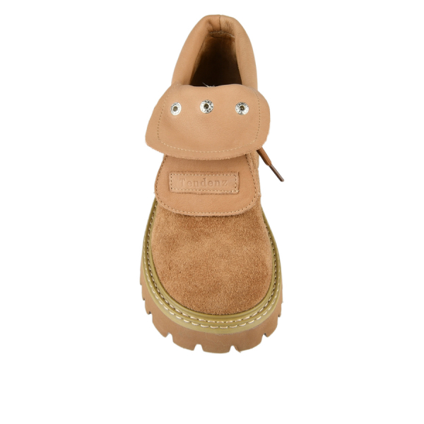 lady's boots genuin leather light brown 0162660