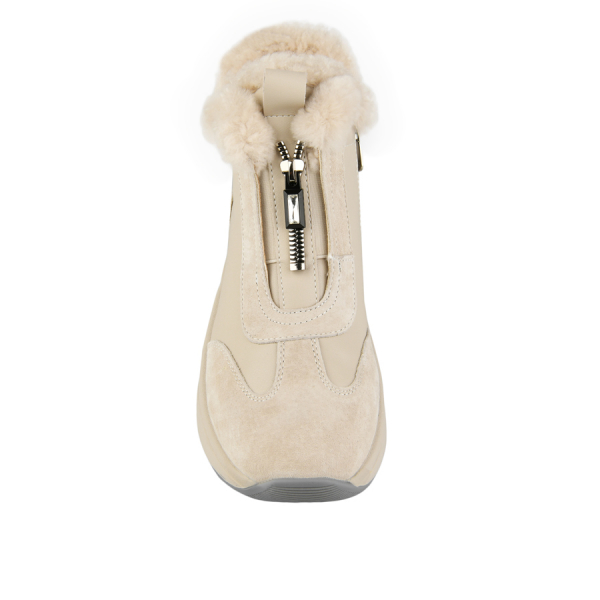 lady's boots genuin leather beige 0162871
