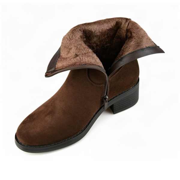 lady's boots textile brown 0162417