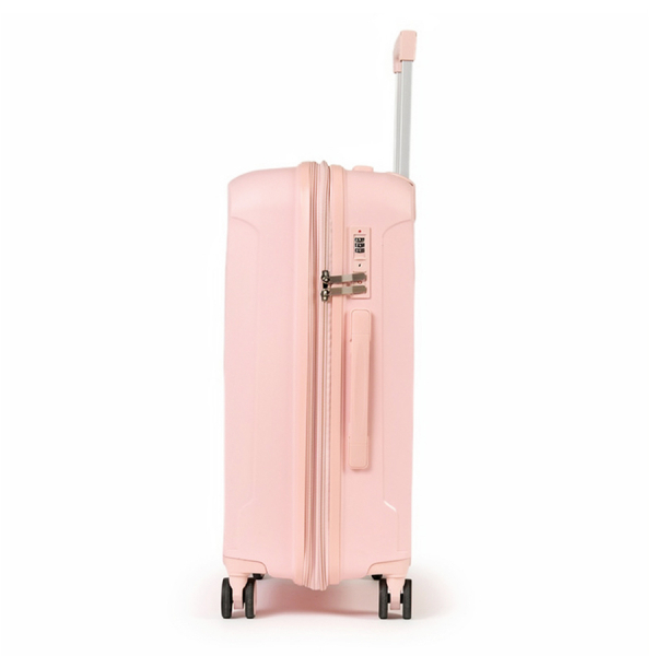 среден куфар полипропилен розов 0161566