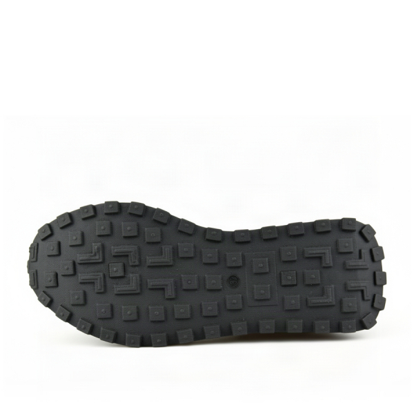 lady's sneakers synthetic leather/textile black 0162585