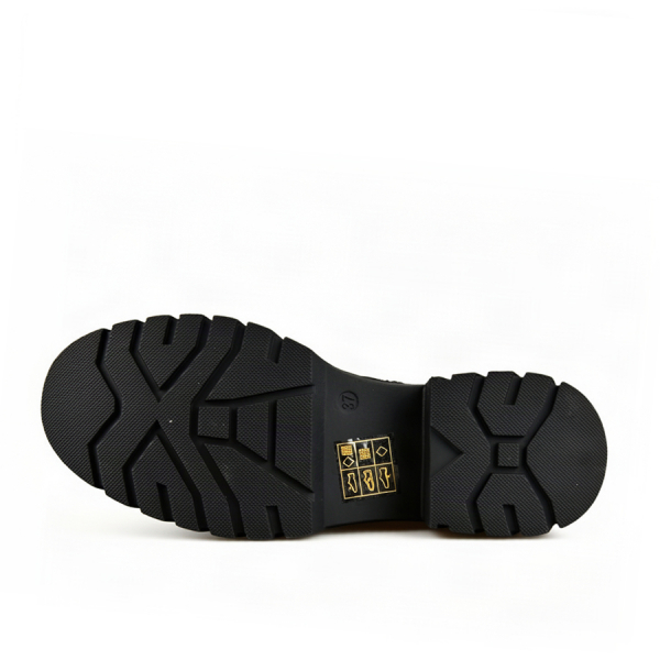 lady's boots synthetic leather/textile black 0162574
