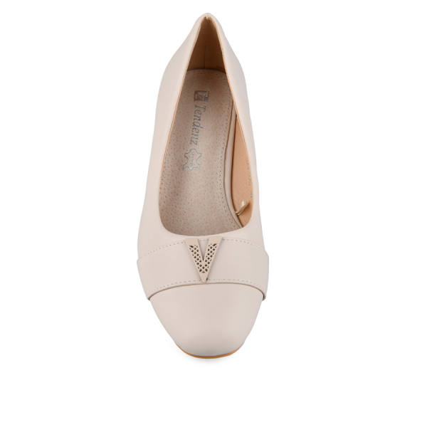 lady's shoes eko leather beige 0148979