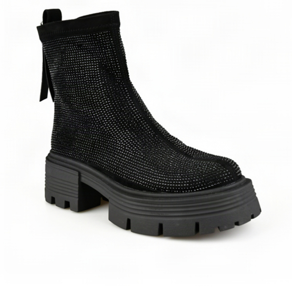 lady's boots textile black 0162413
